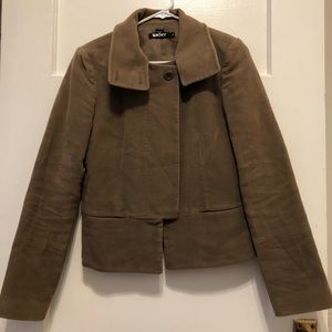 DKNY Cropped Suede Jacket